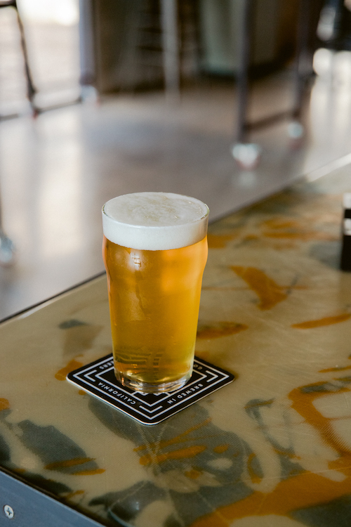 kernza beer in a pint glass